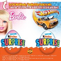 Barbie and  Hotwheel Kinder